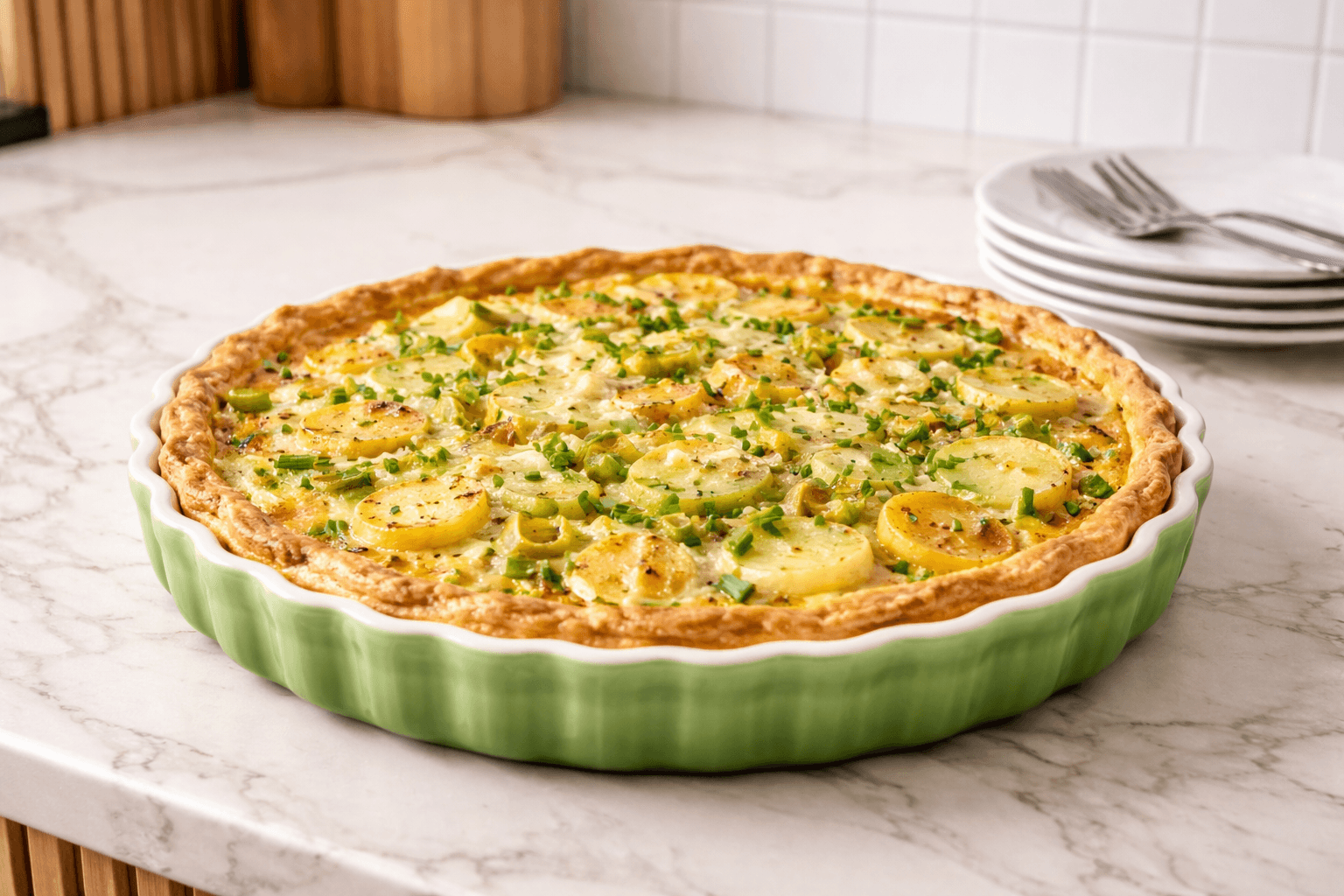 Potatis & Purjolökspaj